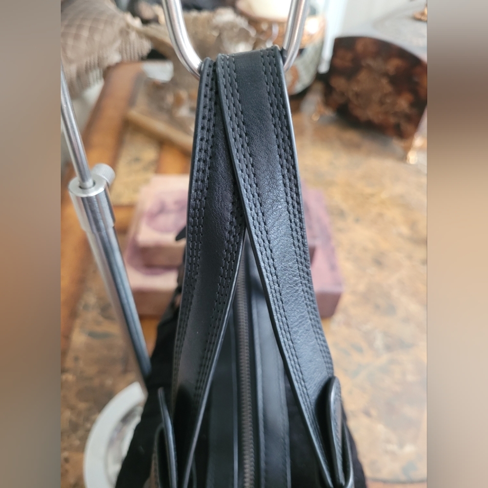 Michael Kors Suede Black Leather Bag - Picture 6 of 11
